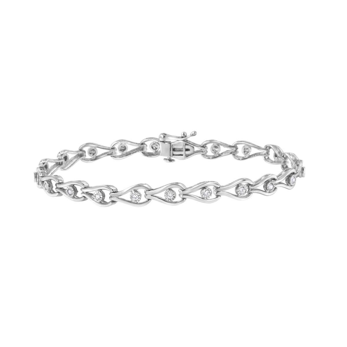 Haus of Brilliance 1/10ctw. Diamond Link Bracelet