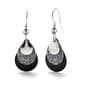 Silver Forest Silver-Tone Triple Layer Teardrop Earrings - image 1