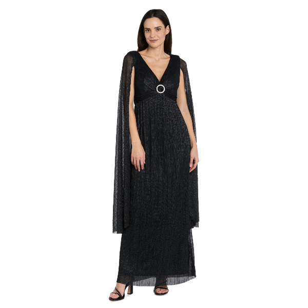 Womens R&M Richards Evening Gown with Rhinestone Trim - image 