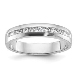 Mens Gentlemens Classics&#40;tm&#41; 14kt. White Gold 1/4ctw Diamond Ring