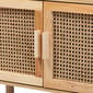 Baxton Studio Faulkne Natural Brown Wood 2-Door Bookcase - image 5