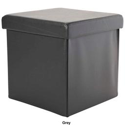 FHE Faux Leather Storage Ottoman