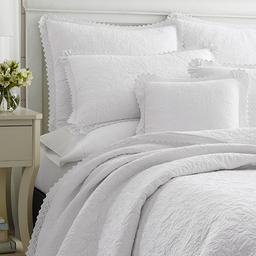 Laura Ashley® Heirloom Crochet Quilt Set