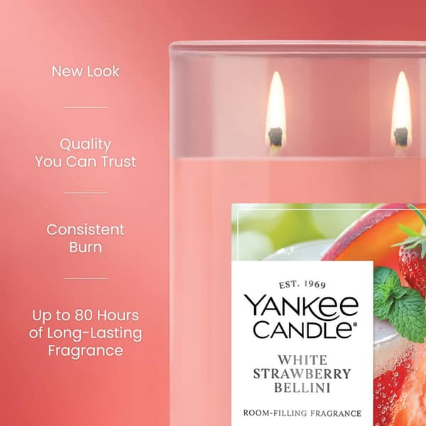 Yankee Candle® White Strawberry Bellini 2 Wick 20oz. Jar Candle