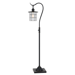 HomeRoots 60in. Antiqued Bronze Lantern Style Floor Lamp