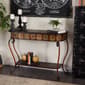 9th & Pike® Dark Brown Traditional Metal Console Table - image 7