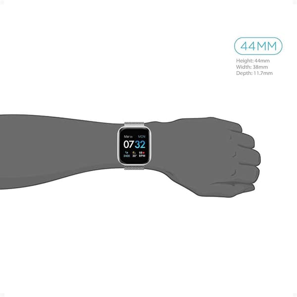 Adult Unisex iTouch Air 3 Silver Smartwatch - 500008S-4-42-B28