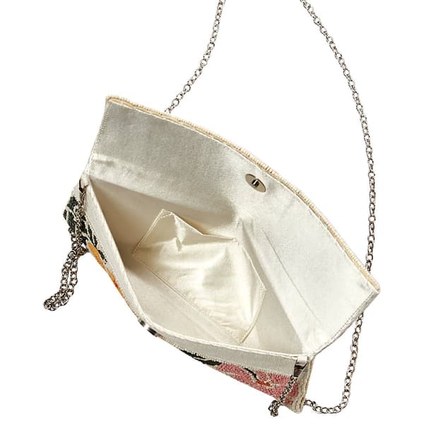 Sol & Mer Beaded Flap Clutch