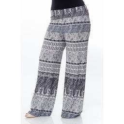 Plus Size White Mark Wide Leg Printed Palazzo Pants