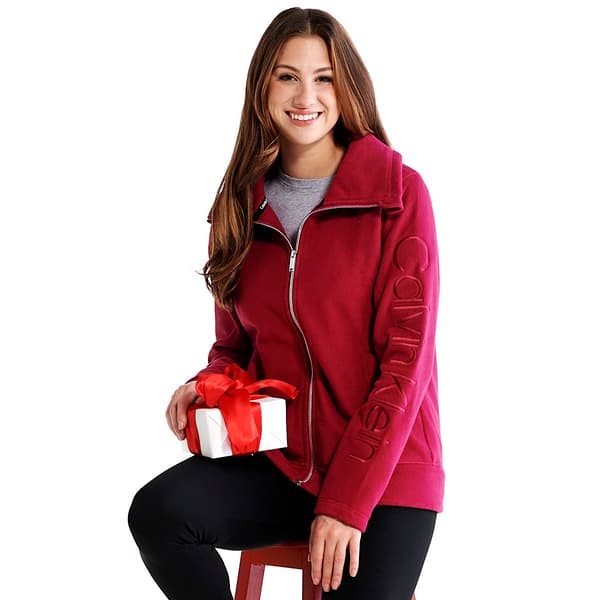 Calvin Klein Performance Women's Fleece Calvin Klein Hoodie, Chianti at   Women's Clothing store