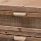 Baxton Studio Calida Finish Wood/Rattan 3-Drawer Nightstand - image 5