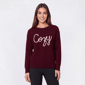 Plus Size Rio & Rian Long Sleeve Cozy Pullover Sweater - image 1