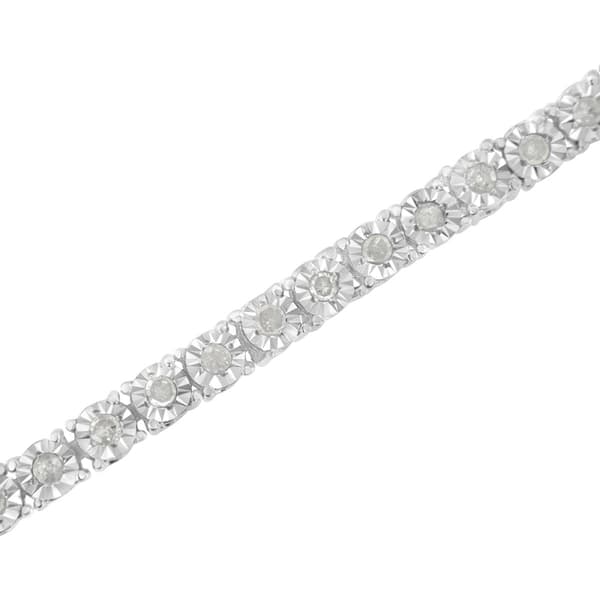 Diamond Classics™ Certified Silver Diamond Tennis Bracelet