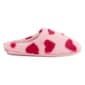 Womens Dearfoams Furry Heart Clog Slippers - image 3