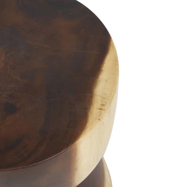 9th & Pike® Rustic Brown Wood End Table