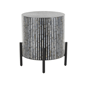 9th & Pike® Contemporary Mother Of Pearl Shell Accent Table - image 4