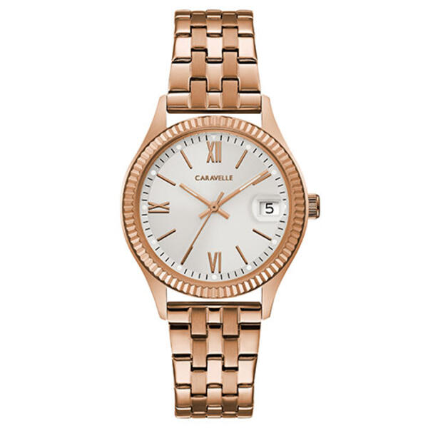 Womens Caravelle Rose Gold-Tone Watch - 44M115 - image 
