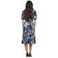 Womens NY Collection Elbow Sleeve Print Wrap Dress - image 2