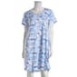 Womens Karen Neuburger Mosaic Printed Henley Nightshirt - image 1