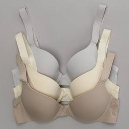Womens Danskin 3pk. Ribbed Seamless Molded Bras - DS6677-3PKAE