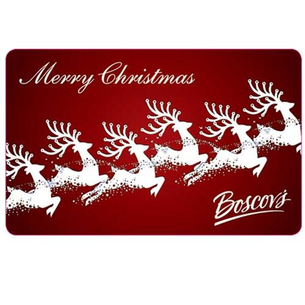 Boscov&#39;s Merry Christmas Reindeer Gift Card - image 