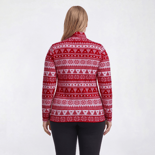 Plus Size Inner Circle Holiday Fair Isle Turtleneck Tee