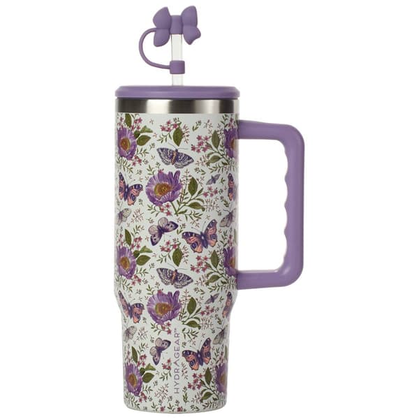 Agenda 30oz. 3D Purple Butterfly Tumbler - image 
