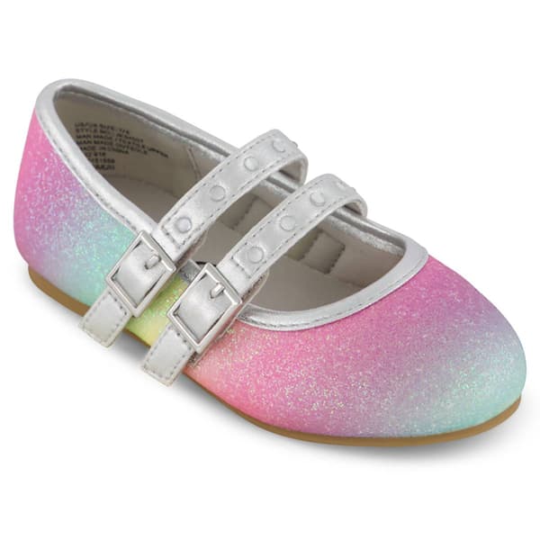 Little Girls Jessica Simpson Amy Double Strap Flats - image 