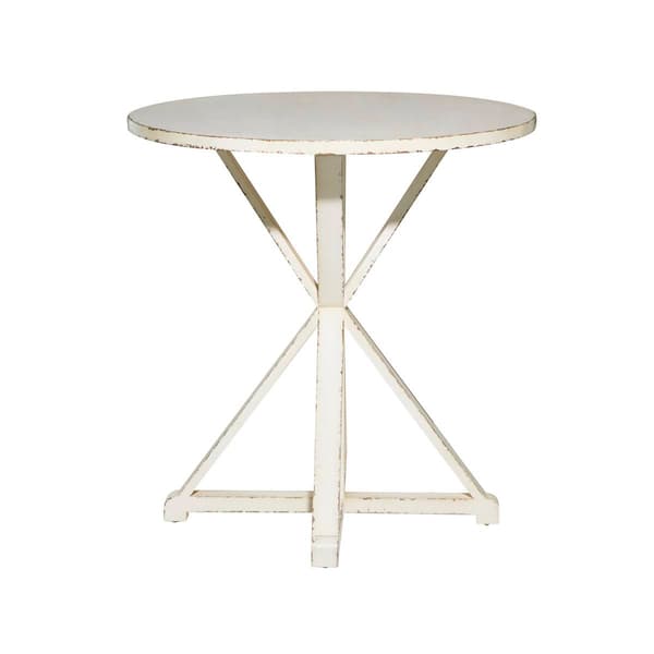 9th & Pike® White Wood Farmhouse Accent Table