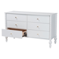 Baxton Studio Callison Spindle 6-Drawer Farmhouse Dresser - image 2