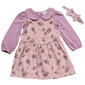 Baby Girl (12-24M) Nicole Miller 2pc Floral Jumper & Bodysuit Set - image 1