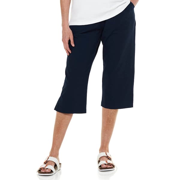 Petite Jordana Rose Basic Split Hem Capris - image 