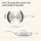 Anolon® EverLast 12.5in.Tri-Ply Clad Frying Pan with Lid - image 3