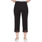Petite Ruby Rd. Pattern Play Alt Capri Pants with Lace Hem - image 2