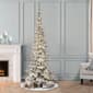 Puleo International 6.5ft. Pre-Lit Flocked Pine Christmas Tree - image 3
