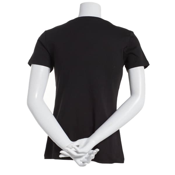 Womens Tommy Hilfiger Sport Short Sleeve Solid V-Neck Tee