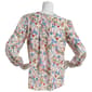 Womens Tommy Hilfiger Sport 3/4 Sleeve Tie White Floral Blouse - image 2