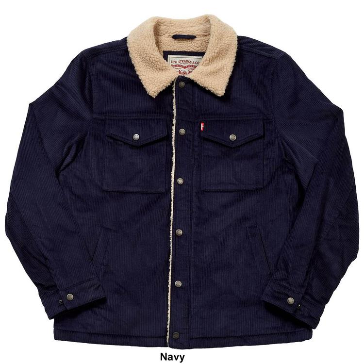 Mens Levi''s® Corduroy Trucker Coat w/Sherpa Lining