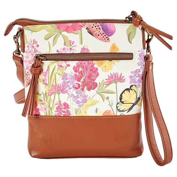 Stone Mountain Primo Floral N/S 3 Bagger Crossbody - Bone/Tan