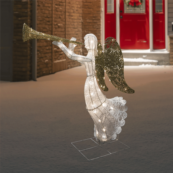 Northlight 48in. LED Trumpeting Angel Christmas Outdoor Décor