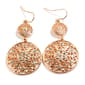 Adrienne Vittadini Rose Gold Filigree Earrings - image 1
