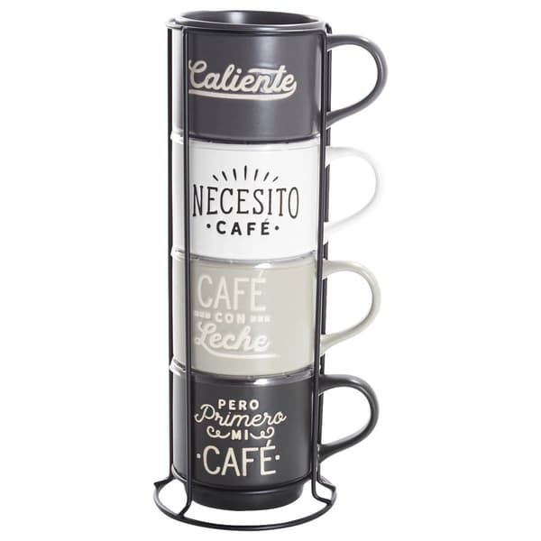 Set of 4 13oz. Caliente Stacking Cups - image 