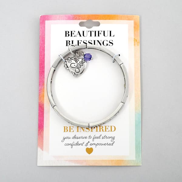 Silver Sisters Stretch Bracelet - image 