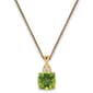Gemstone Classics&#40;tm&#41; 14kt. Yellow Gold Peridot Diamond Necklace - image 1
