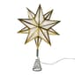 Kurt Adler 10-Point Warm White LED Gold Star Tree Topper - image 1