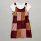 Girls &#40;7-16&#41; Beautees 2Fer Patchwork Knit Cord Jumper Dress - image 1