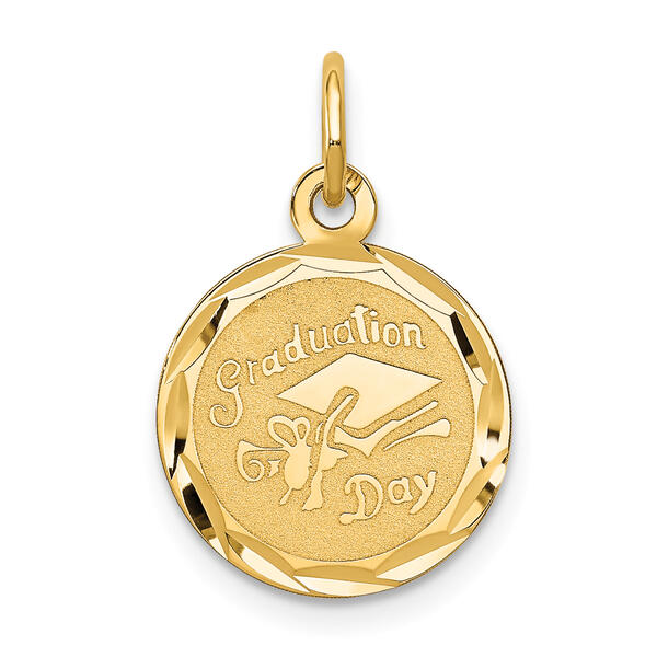 Unisex Gold Classics&#40;tm&#41; 14kt. Small GRADUATION DAY Charm - image 
