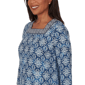 Womens Alfred Dunner Classics 3/4 Sleeve Medallion Blouse - image 5