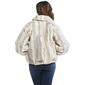 Womens Democracy Long Blouson Sleeve Fur Raglan Bomber Jacket - image 2
