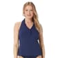 Womens Beach House Nina Ruffled Trim Tankini Swim Top - image 1